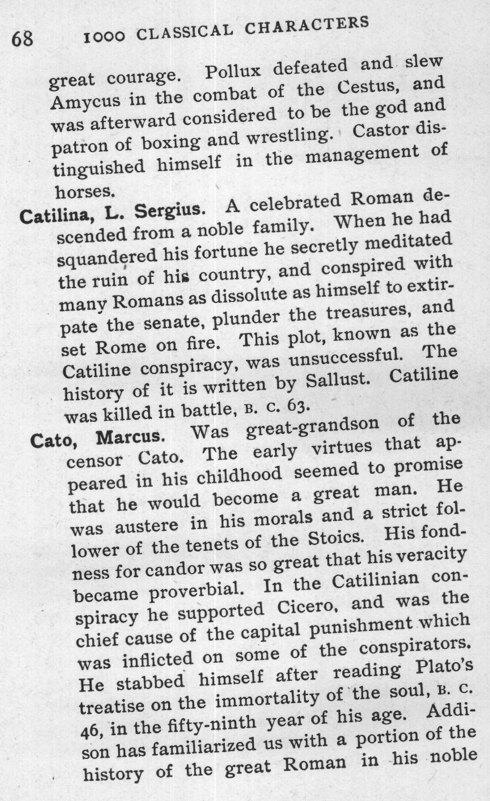 Cassandra — from 1000 Classical Characters Briefly Described (1901)