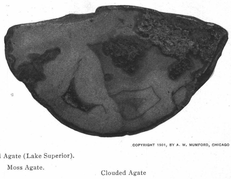Agate Lake Superior. Moss Agate. Clouded Agate