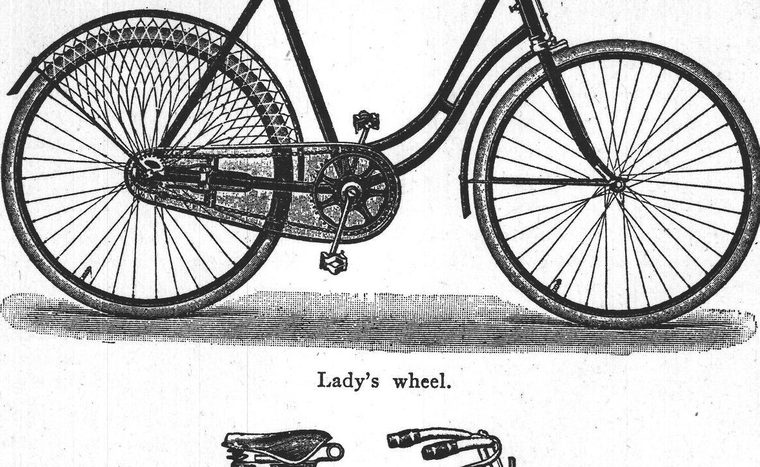 Lady's wheel. Bicycle