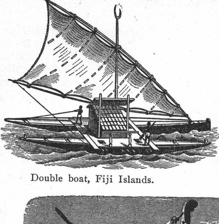 Double boat, Fiji Islands. Boat