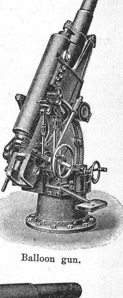 Balloon gun. Cannon