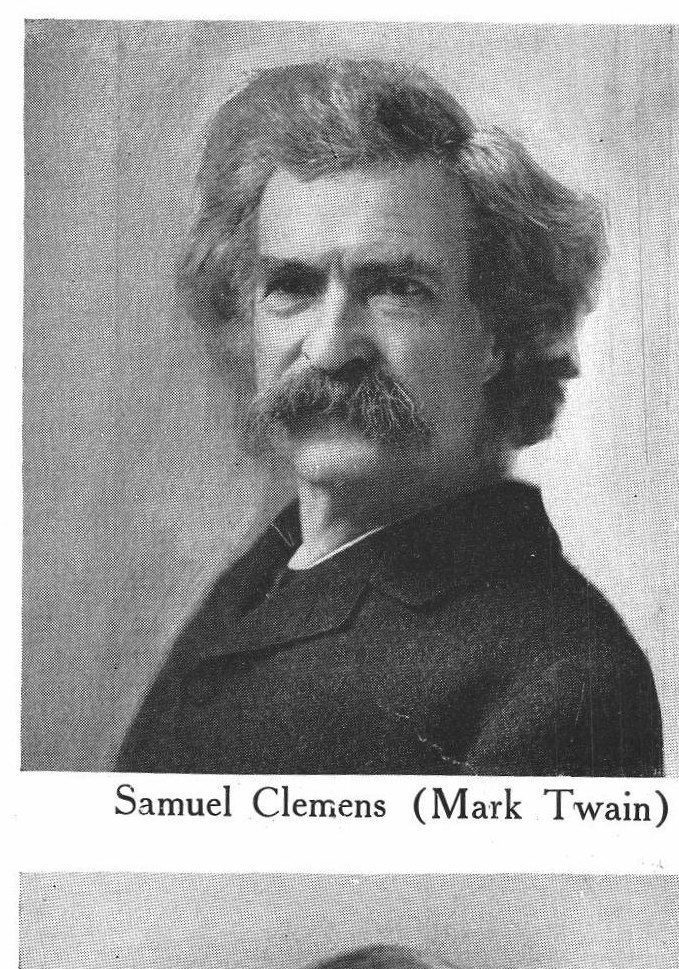 Samuel Clemens, Mark Twain. American writers