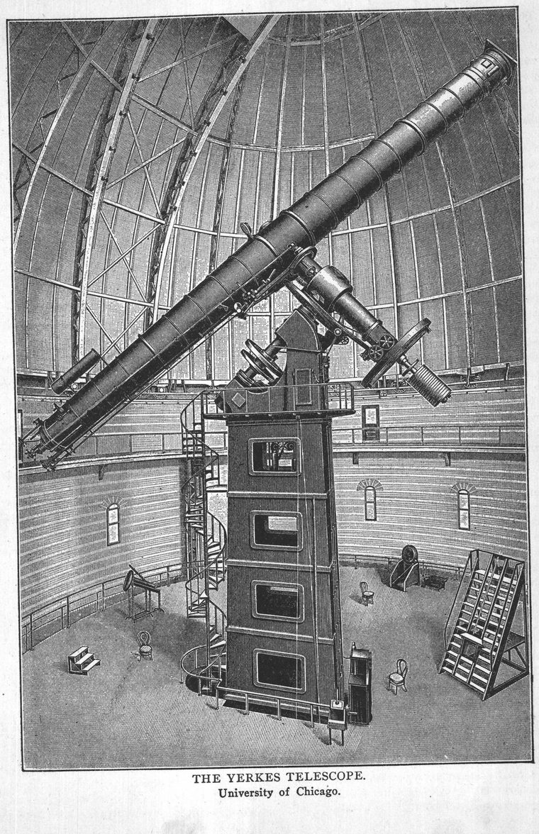 The Yerkes Telescope, University of Chicago. Observatory