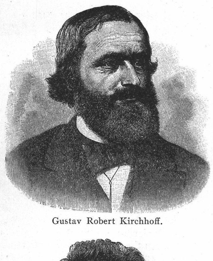 Gustav Robert Kirchhoff. Noted scientists in physics