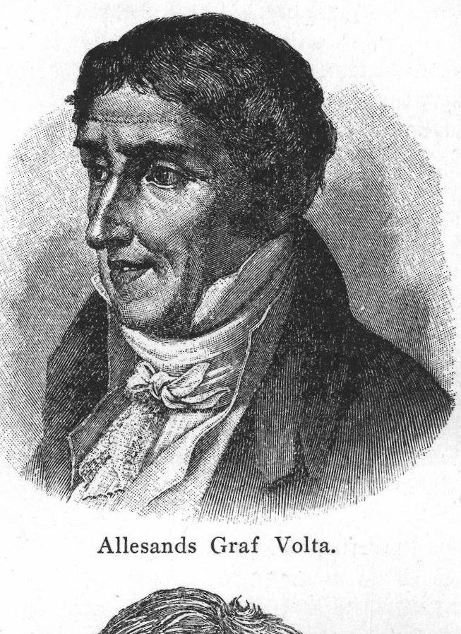 Alessandro Graf Volta. Noted scientists in physics