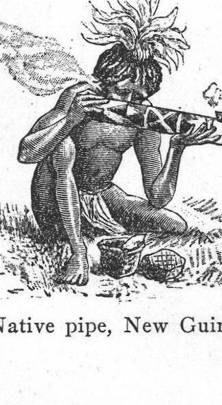 Native pipe, New Guinea. Pipe