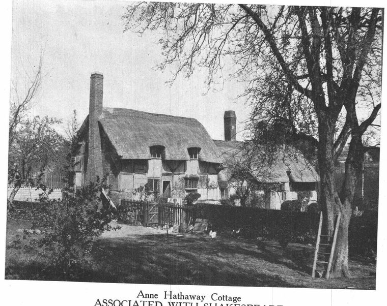 Anne Hathaway Cottage. Associated with Shakespeare