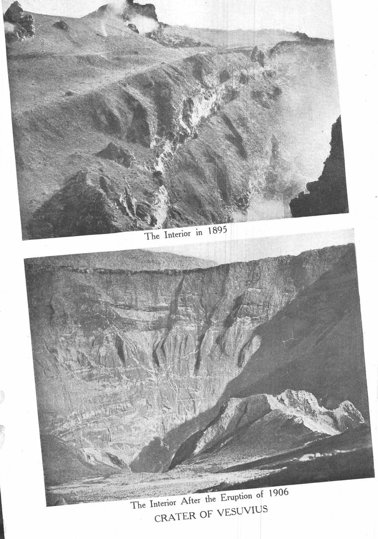 The Interior After the Eruption of 1906. Crater of Vesuvius