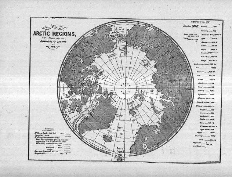 The Arctic regions, from the Admiralty chart