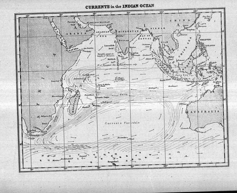 Currents in the Indian Ocean