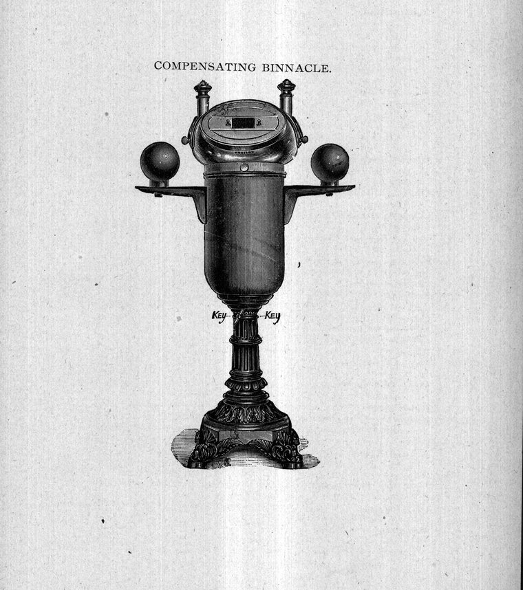 Compensating binnacle