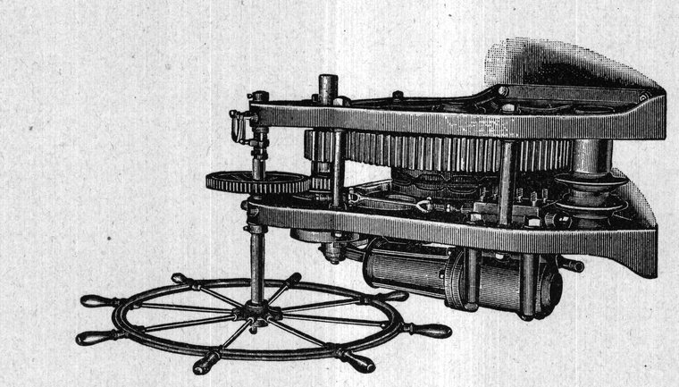 Steam steering gear