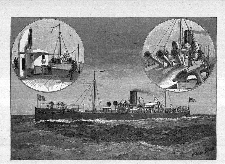 Dynamite-gun cruiser