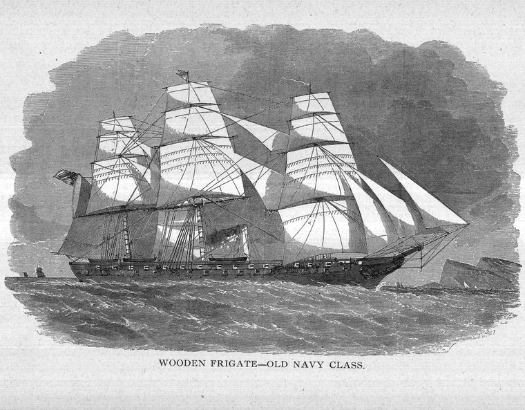 Wooden frigate — old navy class