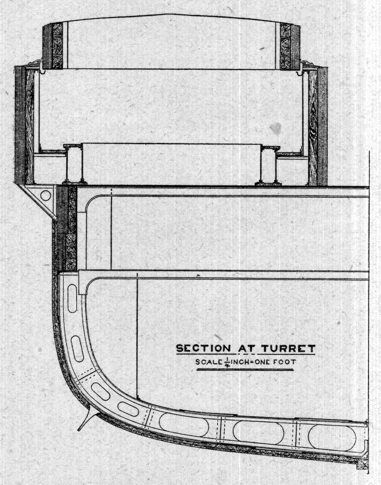 Section at turret