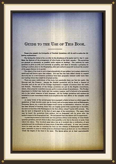 The Cyclopedia of Practical Quotations
