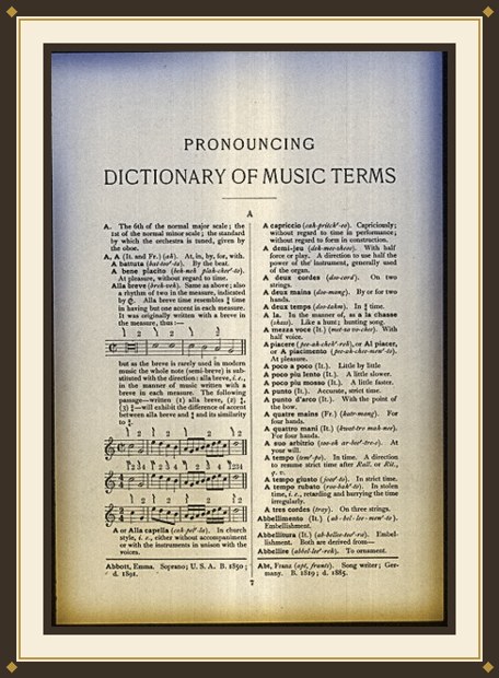 Pronouncing Dictionary of Musical Terms